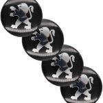 XGAGCF 4 Pièces Auto Cache Moyeux Jante Centre Capuchons Roues Badge Caps Enjoliveurs Stickers, pour Peugeot 65MM Car Décoration Emblem Accessoires