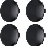 DADYM 4 pcs Cache Moyeu pour Renault Laguna Limousine 2/II Typ G 2002-2007, Capuchon Central Modification Enjoliveur Centre de Jante Capuchons Plastique ABS Cache-Moyeu,57mm-Black