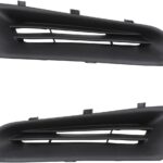 MangWany Grilles de calandre pare-chocs compatible avec Renault Clio 3 III 2005-2009 7701208684 (droite et gauche)