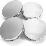 GTME 4Pcs Cache Moyeu pour Renault Kangoo II 2007-2021, Centre de Jante Capuchons Centre Roue Couvre Chapeaux Enjoliveurs Centre de Roue de Voiture Bouchon De Jante,Silver-57mm/54mm