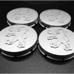 4 Pièces Voiture Cache Moyeux pour Peugeot 205 GTI 65mm,Capuchons Centre Roue Moyeu Enjoliveur Jantes Enjoliveurs Résistant Corrosion Accessoires