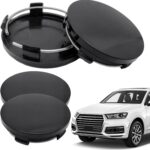 Lithyc 4 Pcs DIY Hub Caps – Centre de Jante Capuchons – Cache Moyeux – Cache Moyeu Peugeot -Voiture de Capuchons de Moyeu de DiamèTre ExtéRieur 60 Mm de DiamèTre IntéRieur 56 Mm (Couleur PlaquéE)