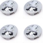 Lot de 4 capuchons Peugeot en alliage, pour moyeux de roue – 60 mm.