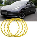 Pouce Protecteurs De Jantes pour Renaul𝘵 Trafic 3 Phase 3 Passenger L 1H1 2021-,Protégez Le moyeu de Roue des Rayures et Couvrez Les dommages mineurs sur Le moyeu de Roue（4 pièces）