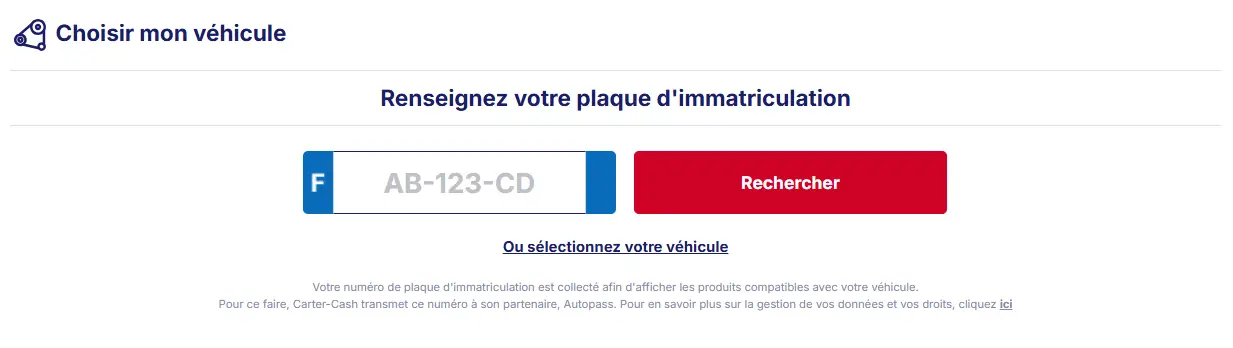 immatriculation pour pompe a injection