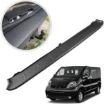 CHROMEMASTER | Protection de Pare-Chocs arrière | Compatible avec Renault Trafic 2001-2014 | Plastique ABS, Noir Mat | Protection de seuil de Coffre pour protéger Votre Voiture des Rayures