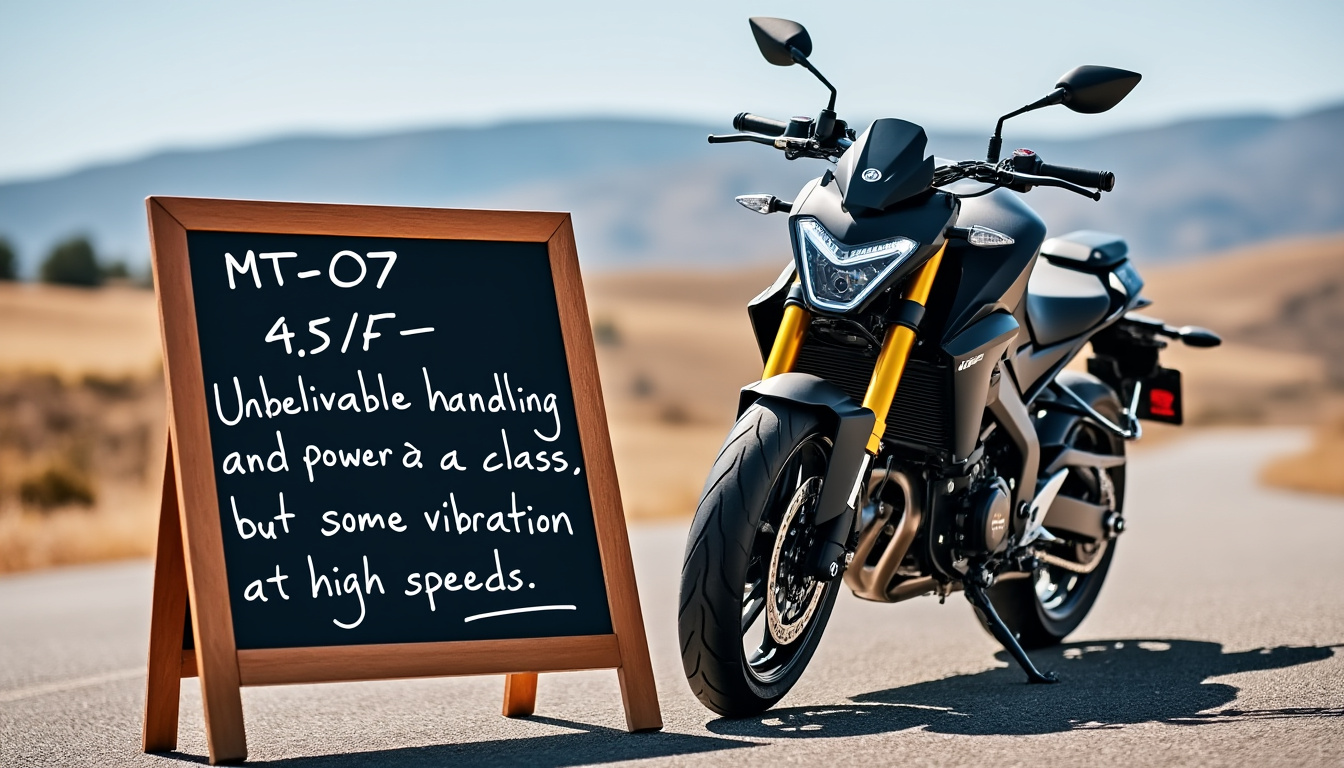 découvrez la fiche technique complète de la yamaha mt-07 : performance, design, caractéristiques techniques et avis. tout ce qu'il faut savoir sur ce bolide pour les passionnés de moto.