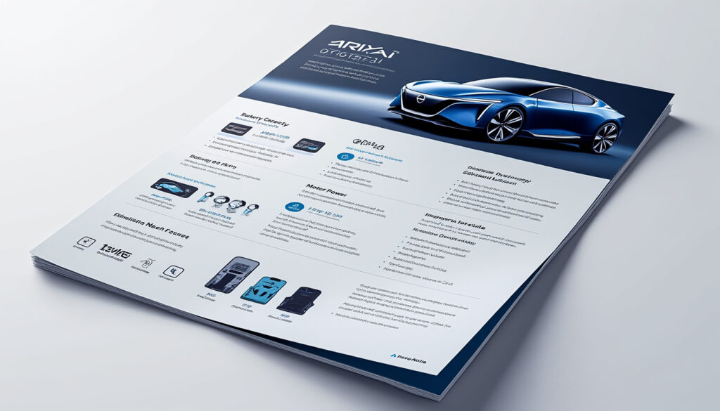 découvrez la fiche technique complète du nissan ariya, le suv électrique alliant performance, design et innovations technologiques. explorez ses caractéristiques, sa motorisation, son autonomie et toutes les fonctionnalités qui font du nissan ariya un choix de premier plan pour les conducteurs soucieux de l'environnement.