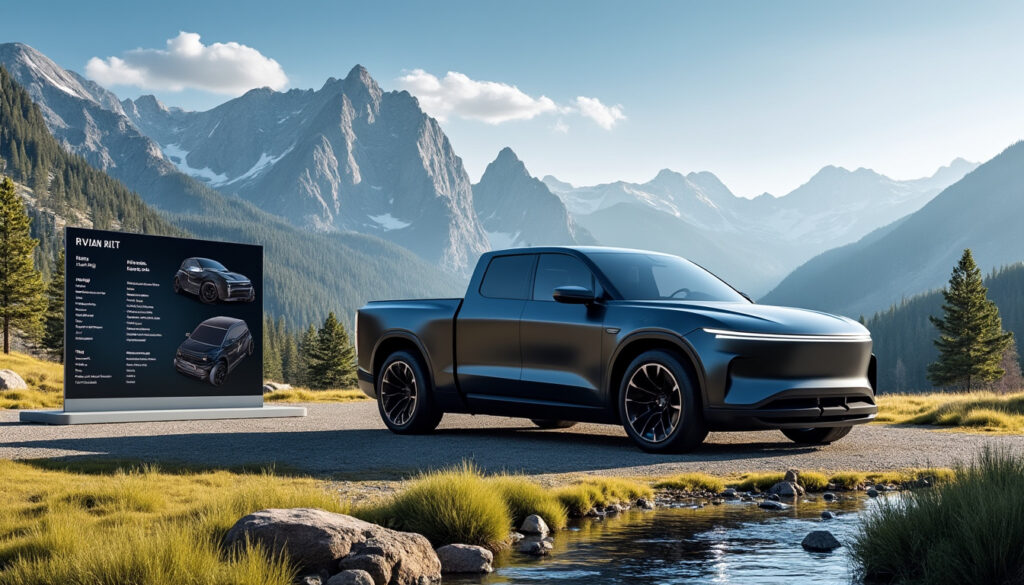 découvrez la fiche technique complète du rivian r1t, le pickup électrique alliant performance, autonomie et innovations. explorez ses caractéristiques, son design moderne et ses fonctionnalités avancées pour une expérience de conduite inégalée.