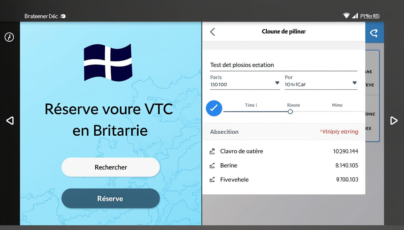 Découvrez notre service de chauffeur VTC en Bretagne, disponible 24h/24 pour vos trajets en toute sérénité. Réservez votre course en ligne rapidement et profitez d'un voyage confortable et sécurisé.