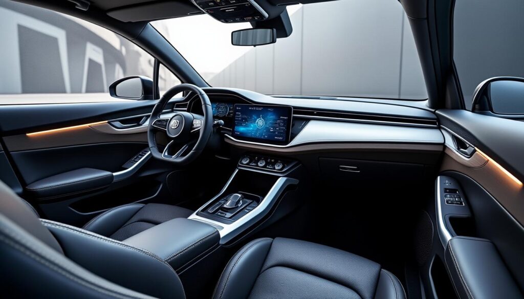 explorez l'intérieur élégant et contemporain du nouveau suv électrique compact mg s5 ev, alliant confort et technologies de pointe pour une expérience de conduite inégalée.