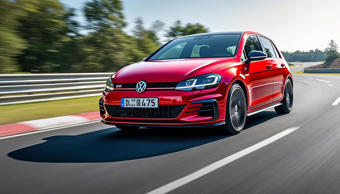 découvrez la golf gti edition 50, la volkswagen la plus rapide jamais enregistrée au nürburgring. alliant performance et design légendaire, cette édition limitée célèbre 50 ans d'héritage sportif. ne manquez pas cette icône de vitesse sur circuit.