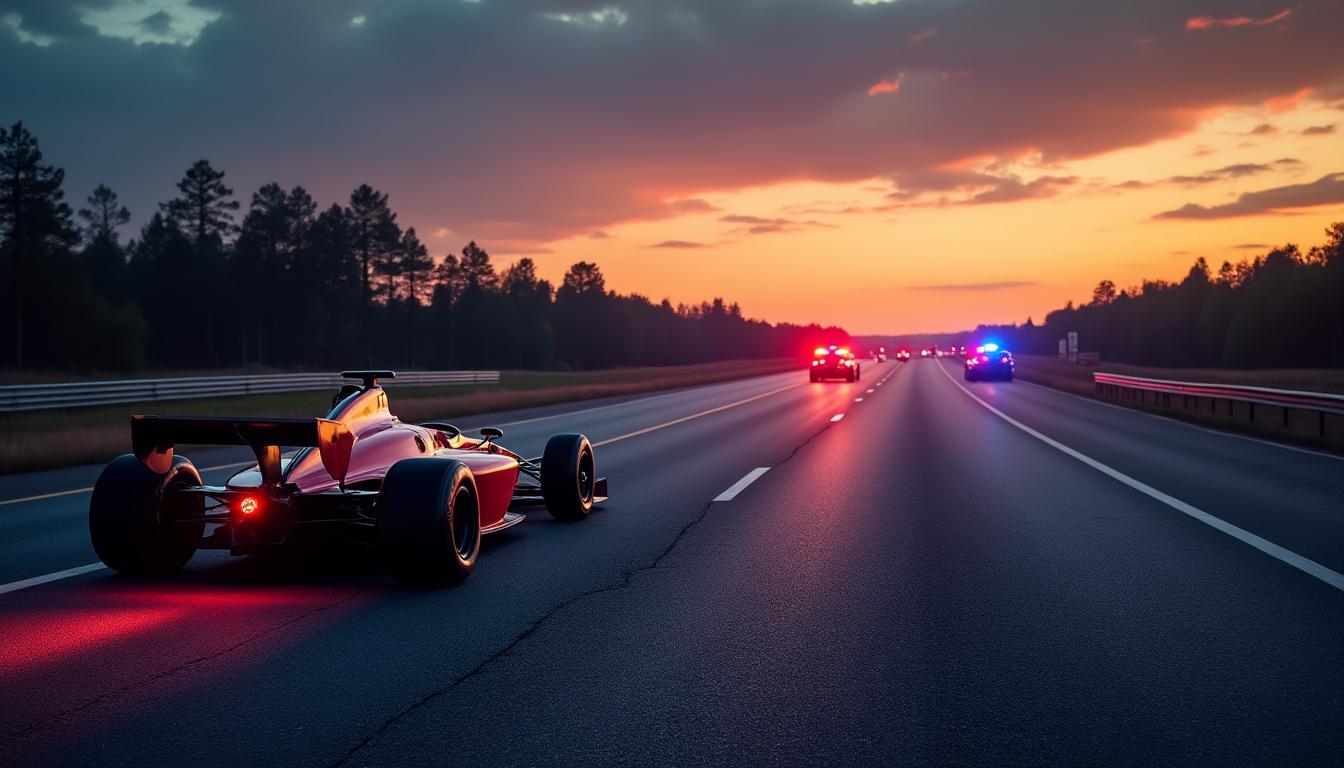 découvrez l'étrange apparition d'une monoplace fantôme surgissant sur l'autoroute. un retour mystérieux qui intrigue les automobilistes et laisse planer le doute sur son origine. enquête et frissons garantis !