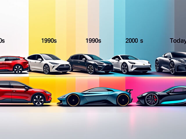 L’évolution du design automobile des années 80 à nos jours