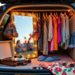 10 astuces pour transformer votre coffre en dressing de festival