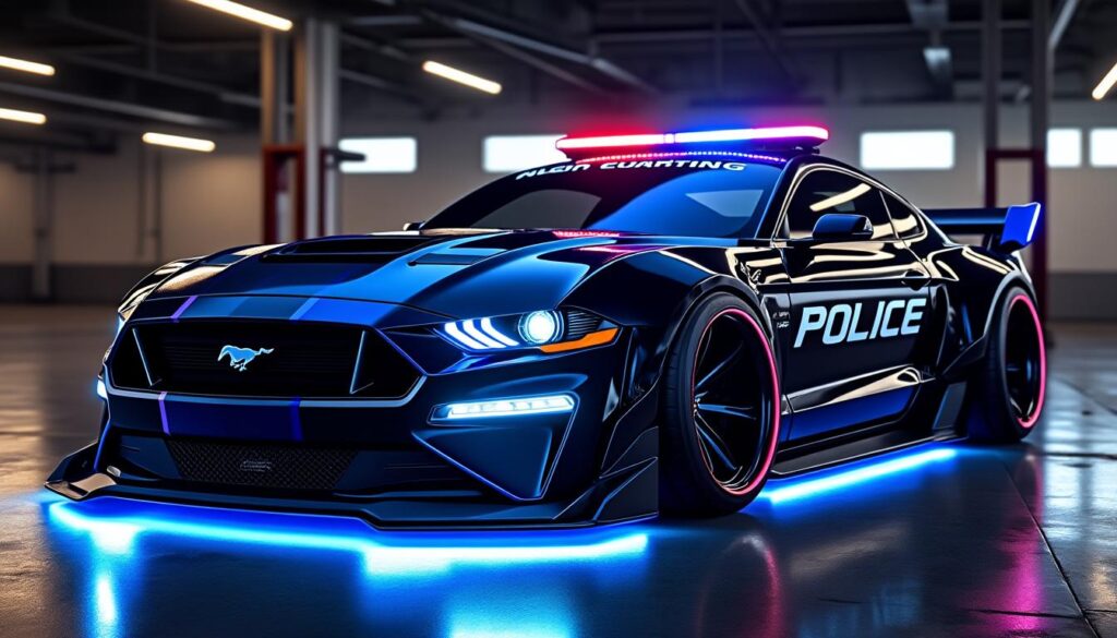 découvrez la ford mustang transformée en un véhicule de police d'exception par un préparateur innovant, alliant performance et design révolutionnaire pour des interventions uniques.
