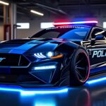 Découvrez la Ford Mustang métamorphosée en véhicule de police d’exception par un préparateur innovant