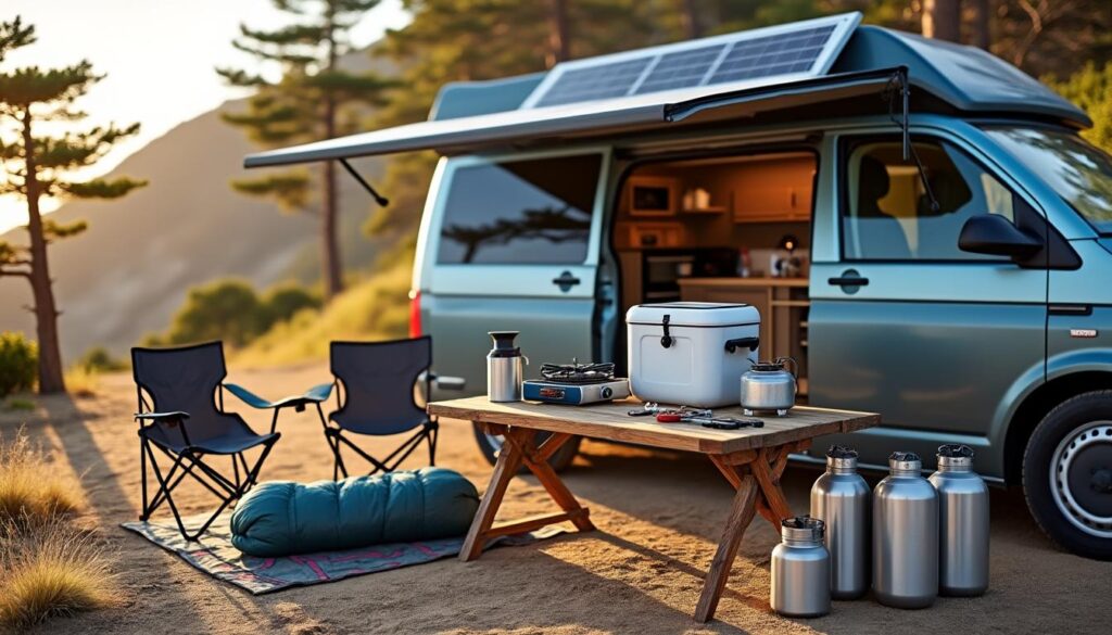 découvrez le matériel essentiel pour vivre confortablement en van, alliant praticité, organisation et bien-être lors de vos aventures nomades.