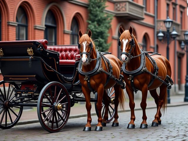 Voiture hippomobile : véhicules tirés par des chevaux – Wikipédia