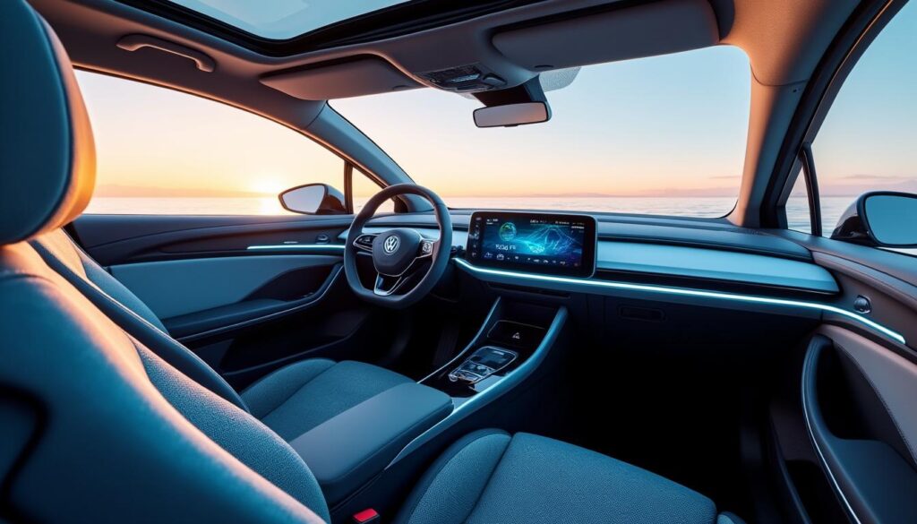 découvrez l'habitacle innovant et futuriste de la nouvelle volkswagen id.polo 2026, alliant confort, technologie avancée et design moderne pour une expérience de conduite unique.