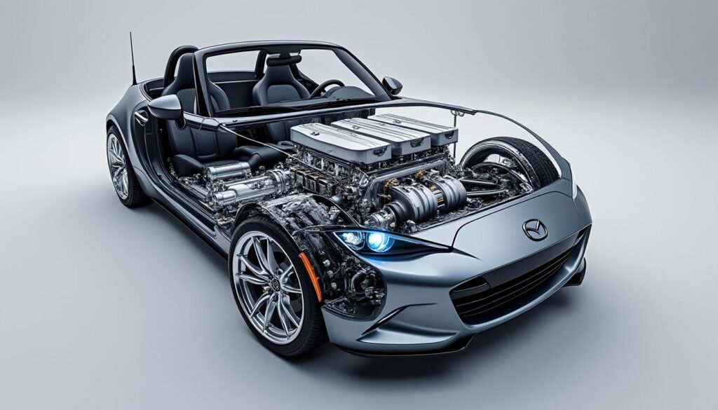 découvrez comment les ingénieurs de mazda ont ingénieusement intégré un moteur v6 au cœur de la légendaire mx-5, alliant performance et design compact dans cette icône automobile.