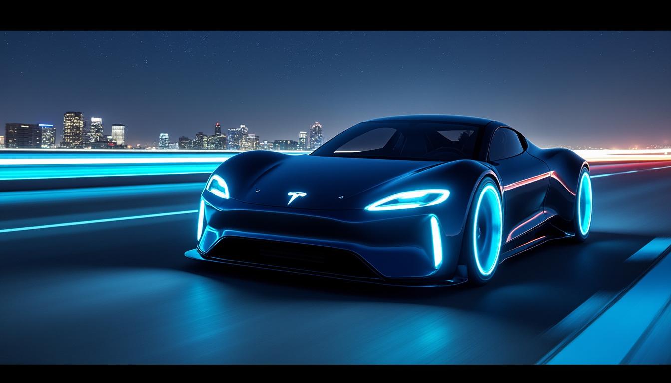 découvrez le nouveau logo officiel de la légendaire tesla roadster, une icône de l'innovation et de la performance automobile électrique.