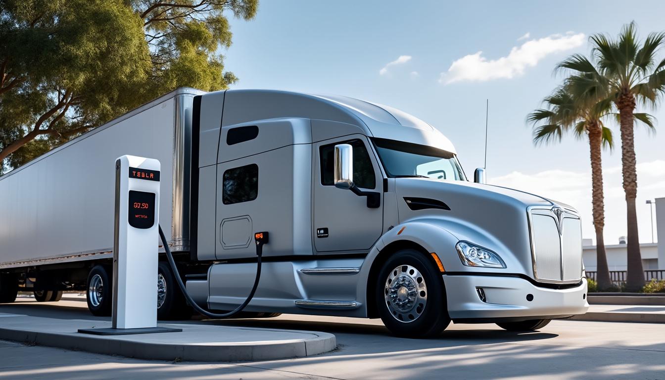 découvrez le lancement du premier megacharger tesla semi accessible au public, une révolution pour le transport électrique longue distance.