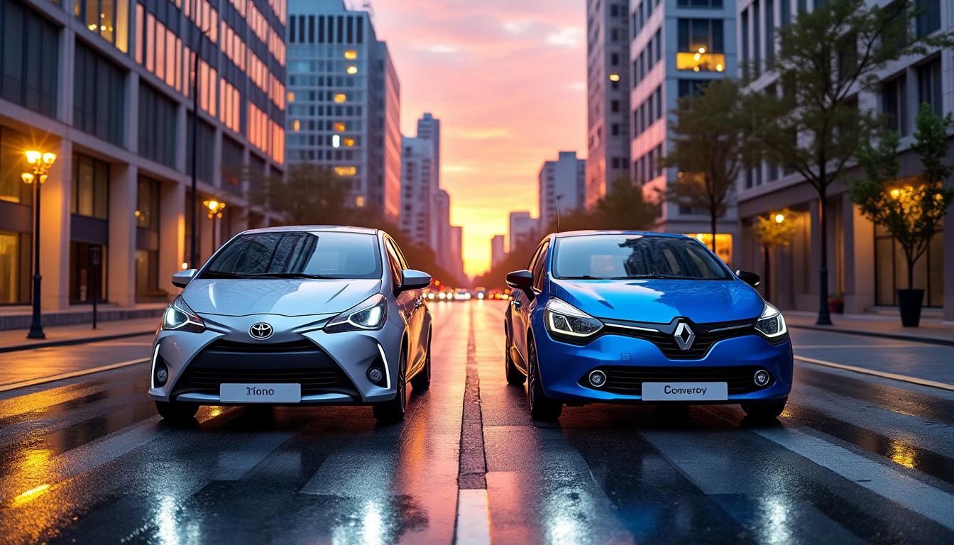 découvrez la confrontation entre la toyota yaris et la renault clio, les nouvelles citadines hybrides qui révolutionnent la ville avec leur design, leurs performances et leur efficience énergétique.