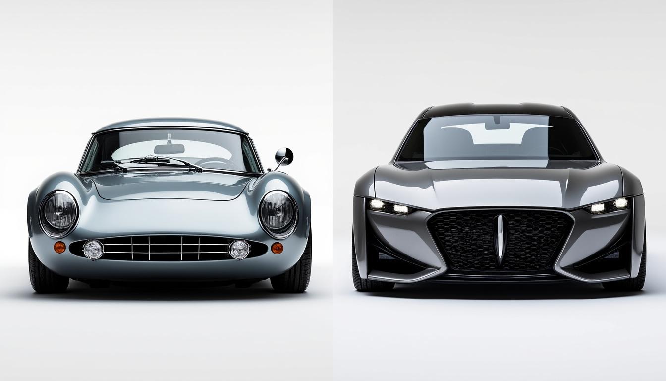 découvrez l'évolution fascinante du design automobile, de la pointe inclinée aux nez verticaux, et comment ces changements ont transformé l'apparence des voitures au fil du temps.