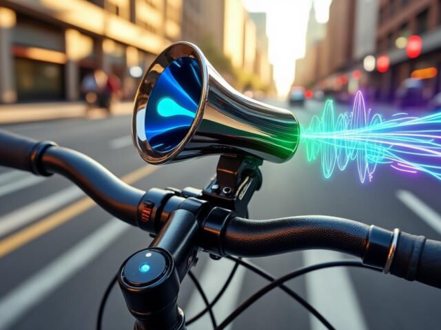 Découvrez la sonnette vélo audacieusement conçue pour se faire entendre même avec des écouteurs antibruit