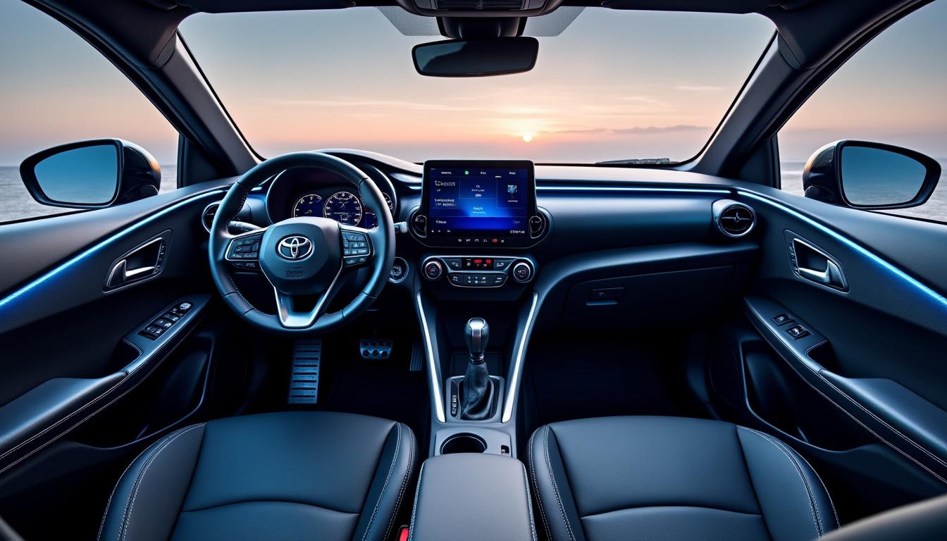 explorez les nouveautés et les améliorations intérieures de la nouvelle toyota yaris cross, alliant confort, technologie et design moderne pour une expérience de conduite optimale.