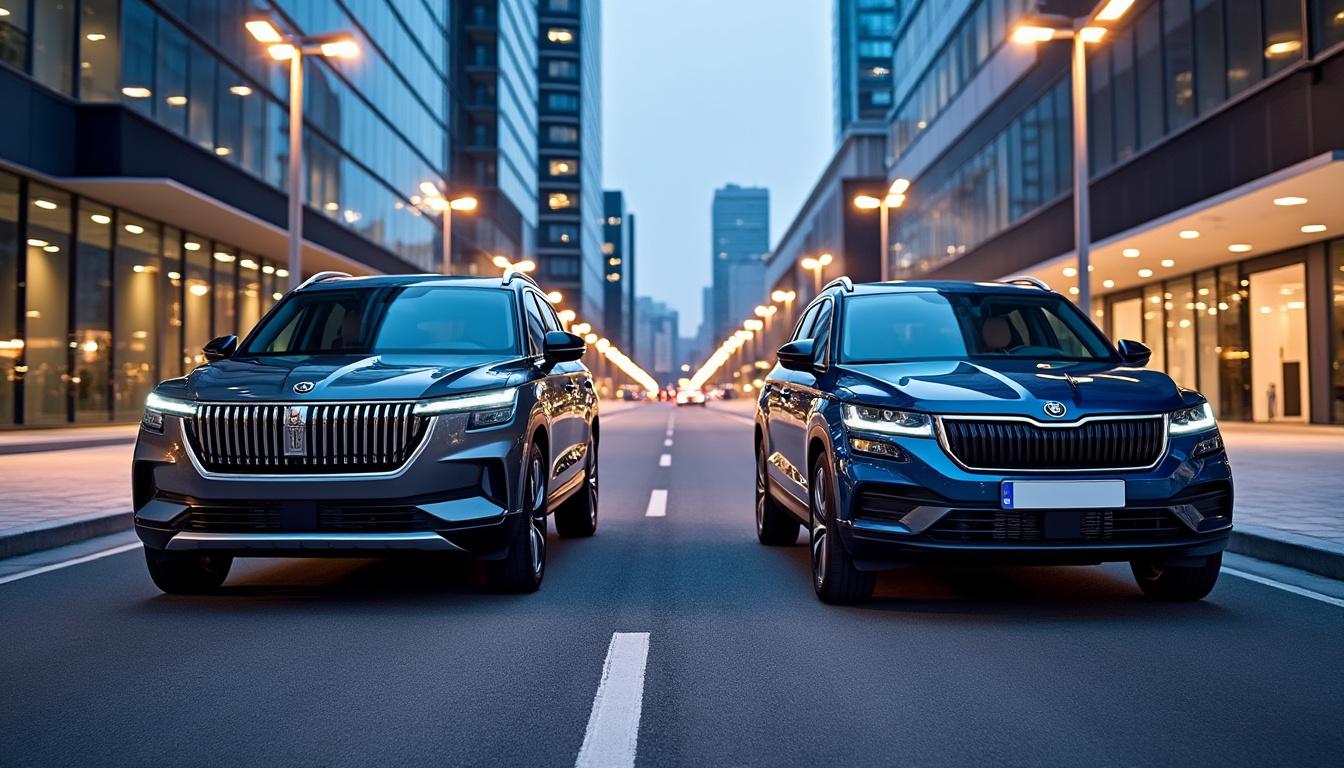 découvrez le face-à-face entre le jaecoo 8 et le skoda kodiaq, deux suv hybrides grande taille alliant performance, confort et technologies innovantes pour répondre à tous vos besoins.