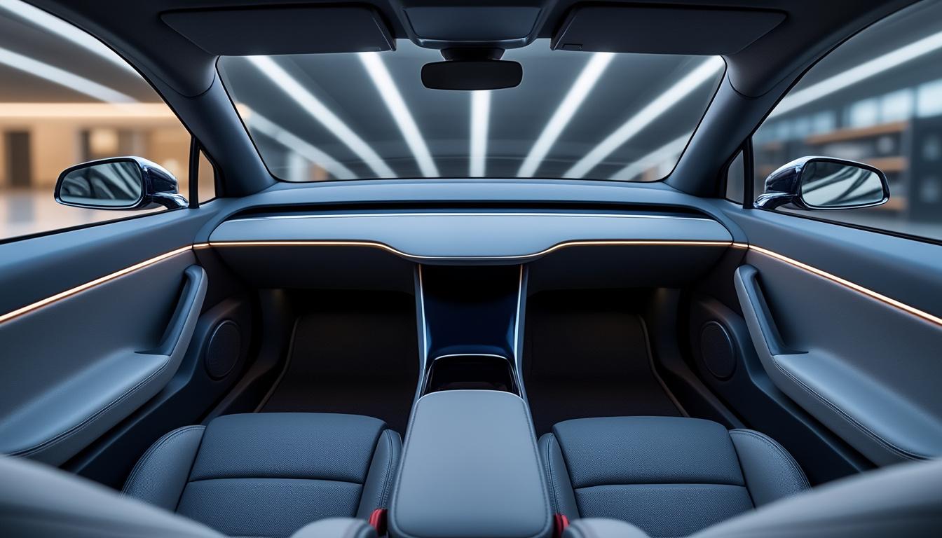 découvrez la nouvelle teinte intérieure exclusive de la tesla model y, spécialement dévoilée pour le marché chinois, alliant élégance et innovation.