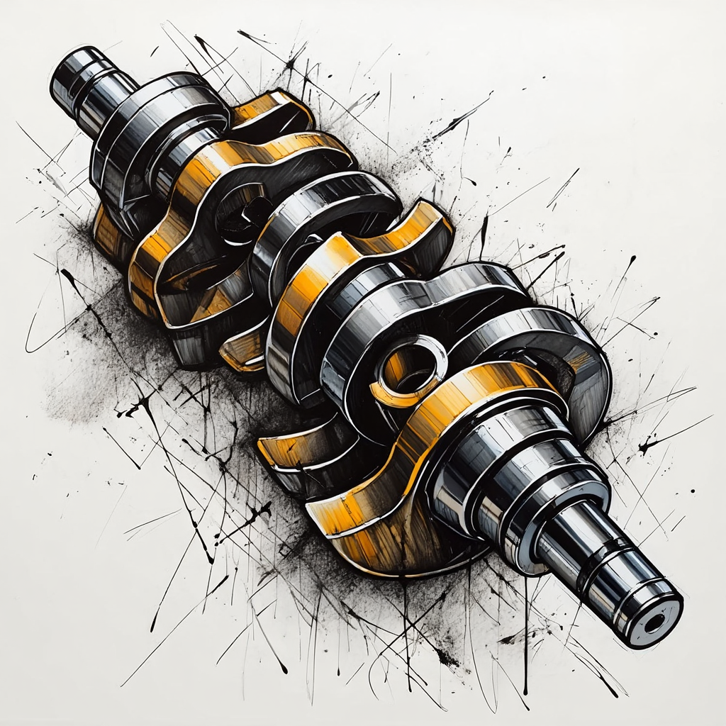 dessin d'un vilebrequin