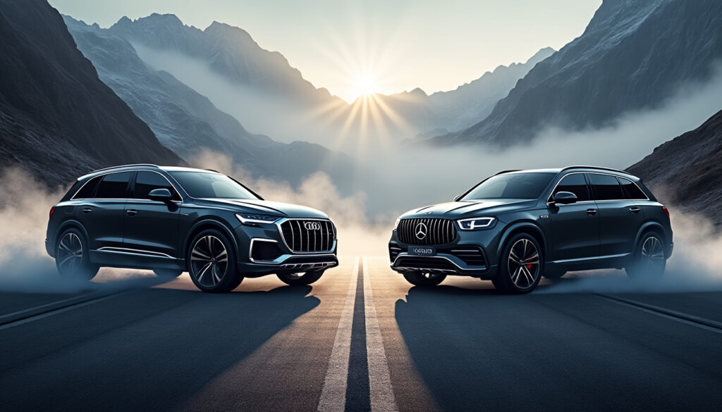 découvrez le duel au sommet entre l'audi q9 et la mercedes gls, deux suv emblématiques du luxe allemand alliant performances, technologie avancée et confort haut de gamme.