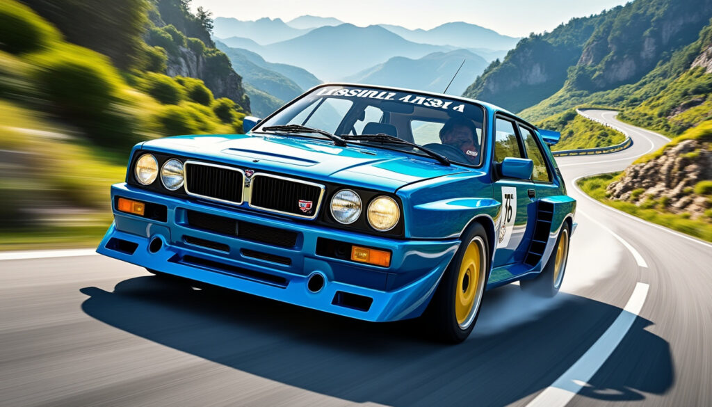 découvrez la légendaire lancia gamma hf integrale, une icône de performance et de design, qui s’élance avec puissance et élégance sur les routes.